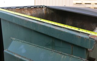 Measuring A Front Load Dumpster